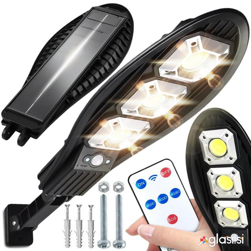 Solarna cestna LED COB svetilka s senzorjem gibanja in daljinskim upravljalnikom
