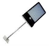 Solarna ulična 36 LED cestna svetilka s PIR sezorjem gibanja 6500K črna