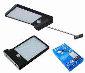 Solarna ulična 36 LED cestna svetilka s PIR sezorjem gibanja 6500K črna