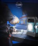 Prenosni COB LED solarni akumulatorski reflektor USB powerbank