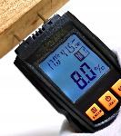 Digitalni LCD merilnik vlage v lesu in drugih materialih osvetljen vlagomer