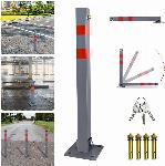 Zložljiv stebriček za parkirni prostor s ključavnico in odsevnimi trakovi 70cm