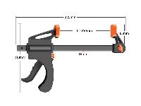 Močna hitra mizarska spona in objemka enoročni prijem 300mm