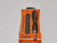 Set nastavkov z dvosmerno ragljo izvijačem 12 kosov + škatlica