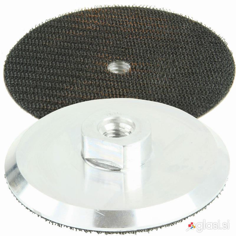 Aluminjast brusni disk velcro 100 mm M14 za kotne brusilnike