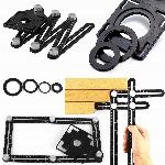 Univerzalni nastavljiv kotnik z nivelacijo za keramiko 9 delni