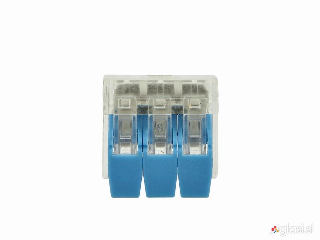 10x Hitra inštalacijska sponka - trojni konektor sponka 3x0,2-4mm2