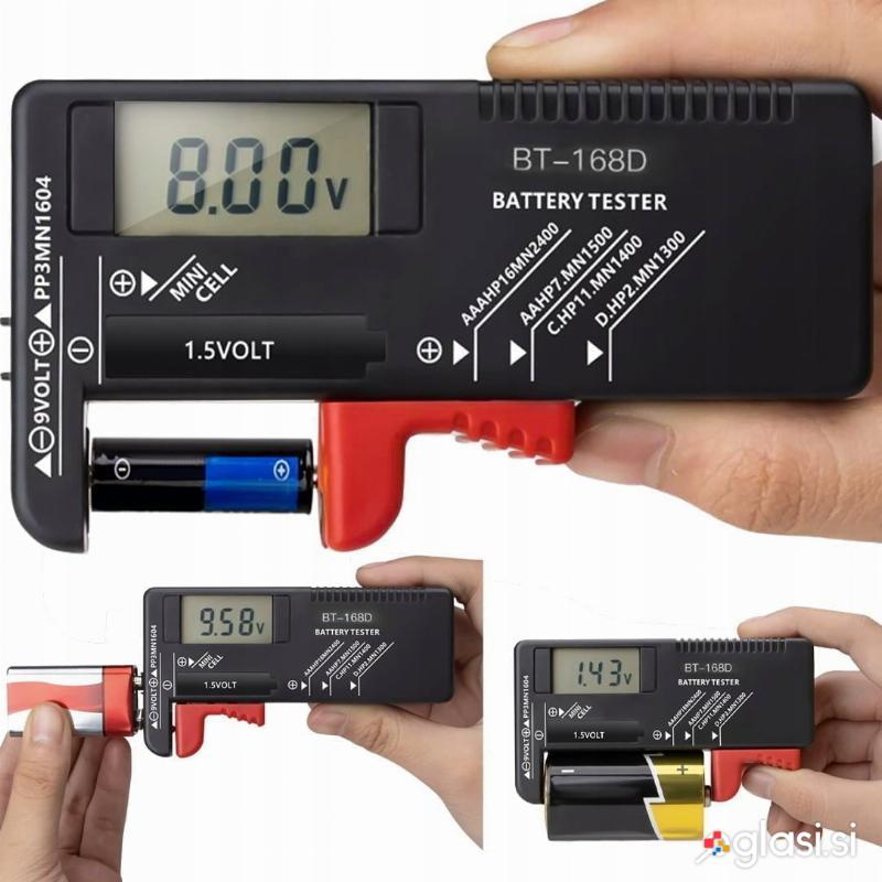 Univerzalni digitalni tester baterij z LCD