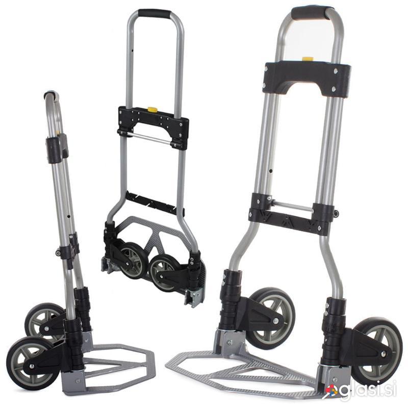 Alu lahek zložljiv transportni voziček do 50kg