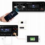 1DIN avtoradio 4x50W MP3 2x USB 3.0 Bluetooth 12V