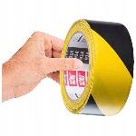 Samolepilni opozorilni trak 48mm črno-rumen 33m