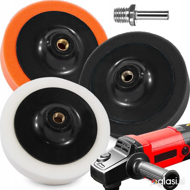 Set treh gobic za poliranje M14 150mm