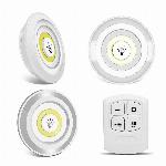 3x brezžična svetilka LED COB z daljinskim upravljalnikom