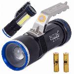 id-1002 3v1 alu akumulatorska LED ročna svetilka XM-L T6 USB 400m CREE COB