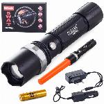 id-1002 Alu akumulatorska LED ročna svetilka CREE zoom XP-E 300m