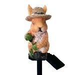 Solarna vrtna svetilka zajec 43cm 2W 2