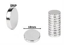 Neodim magneti 10x2mm 10kosov
