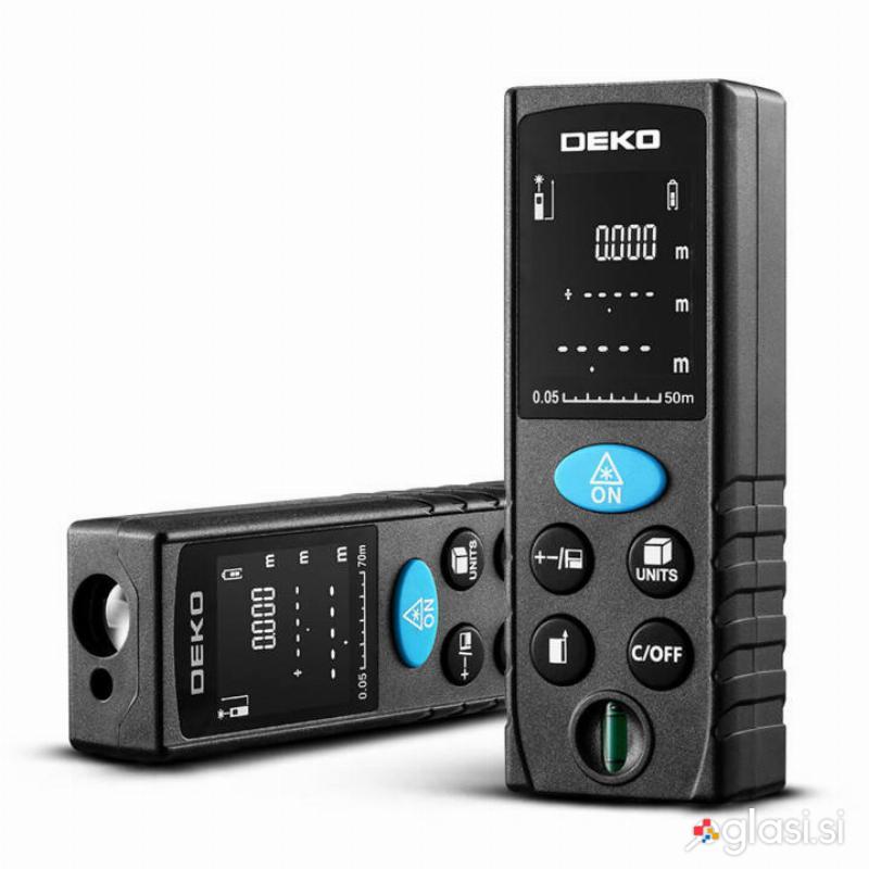 Baterijski LCD laserski merilnik razdalje 70m LRD110