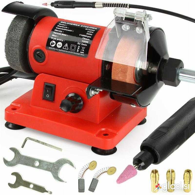 Večnamenski namizni brusilnik 75mm 11.000vrt/min