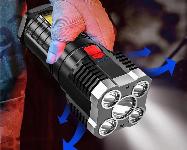 id-1002 Večnamenska 4LED ročna COB LED svetilka z akumulatorjem 1000lm