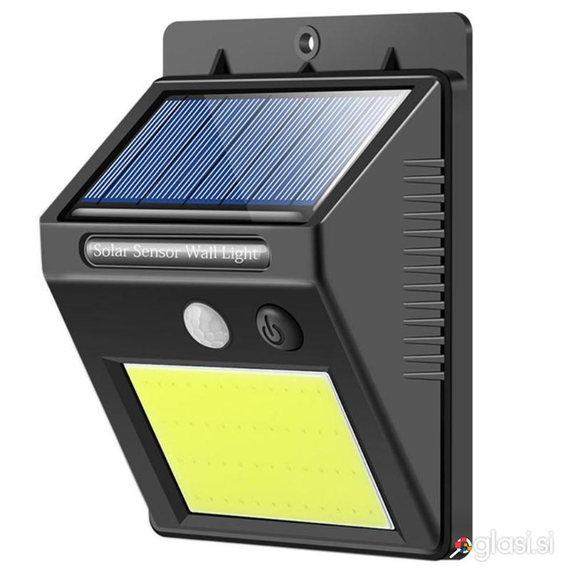48 LED COB solarna stenska svetilka s PIR sezorjem gibanja