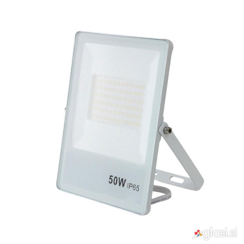 LED 50W ploščati reflektor bel 4000K IP65