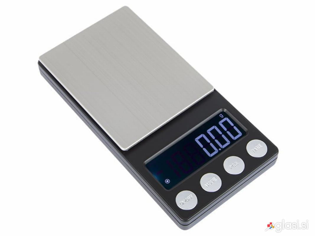 Digitalna LCD žepna tehtnica 0,01-500g za nakit