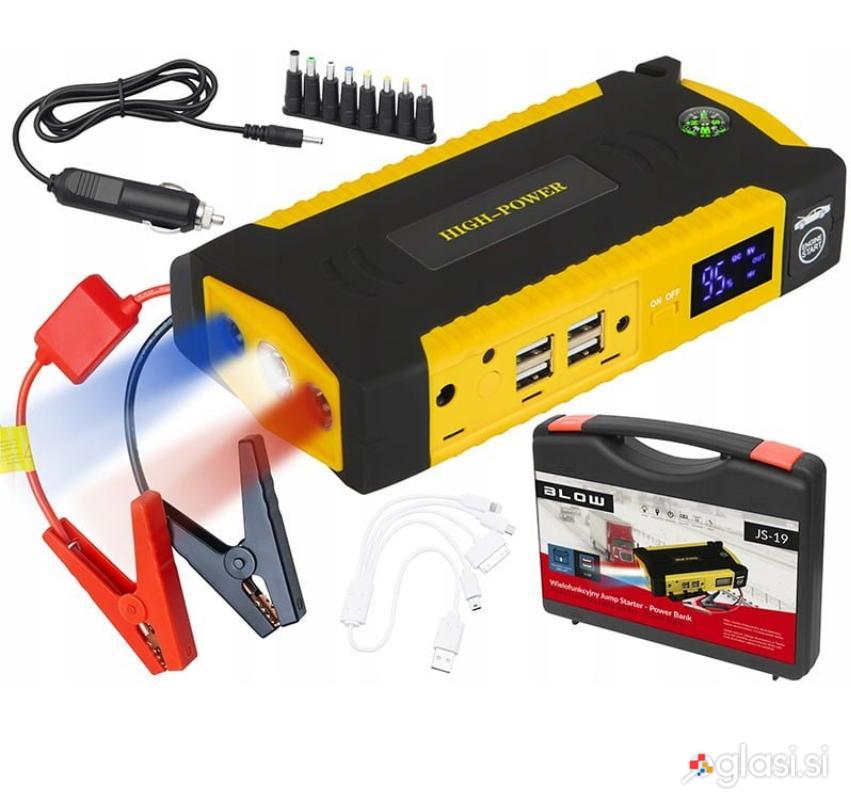 LED LCD booster 600A zaganjalec motorja Jump Starter 16800mAh + power bank