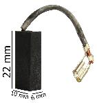Set dveh karbonskih krtačk za elektromotor 6x10x22mm