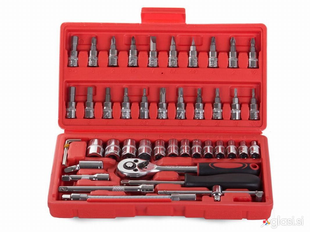 Set 1/4 nasadnih 46 delnih račen gedore