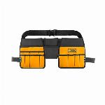 Montažni pas za orodje + žep za kladivo 14 žepov