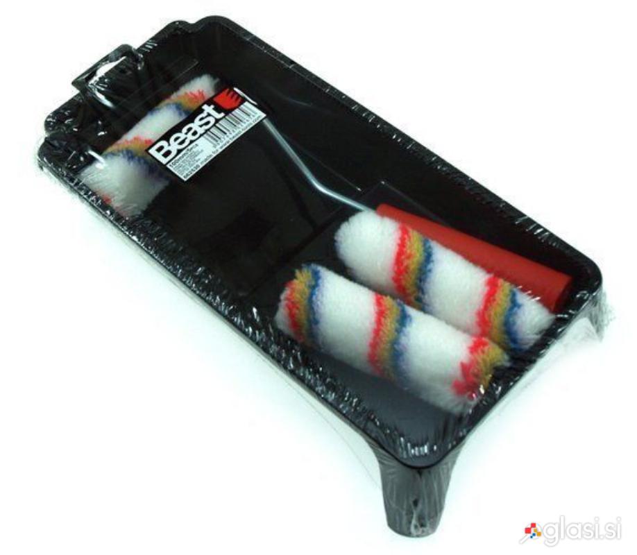 Komplet valjček 100mm z odcejalno posodo + 3 valji