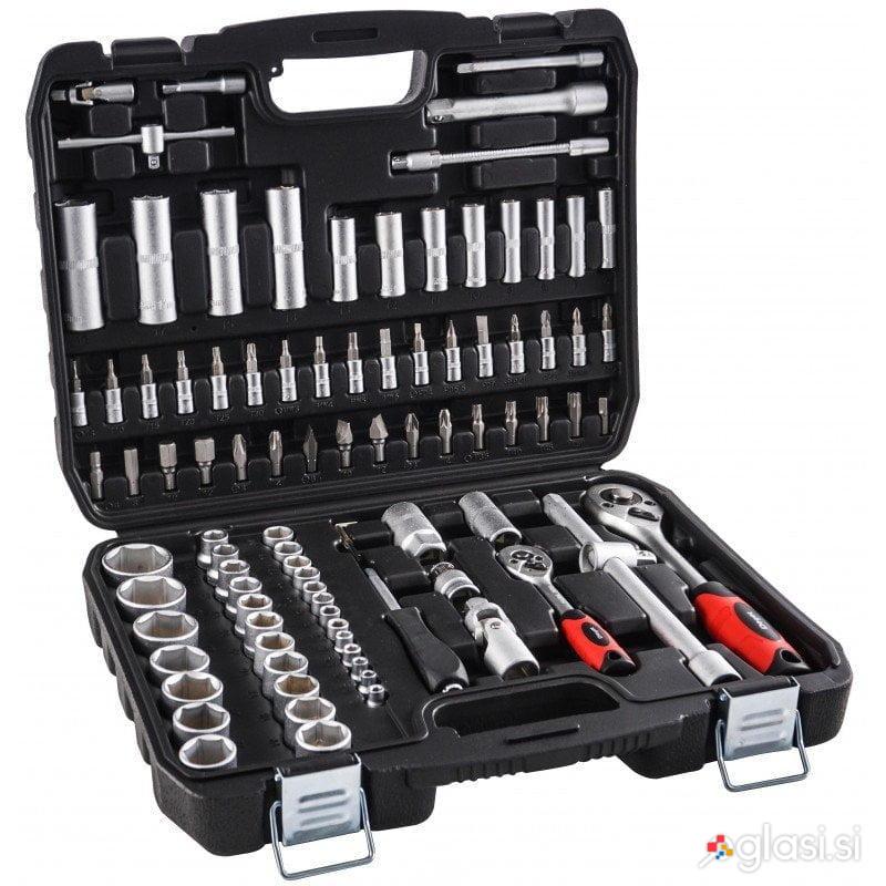 Set nasadnih 1/2 in 1/4 ključev 94 delne račne gedore