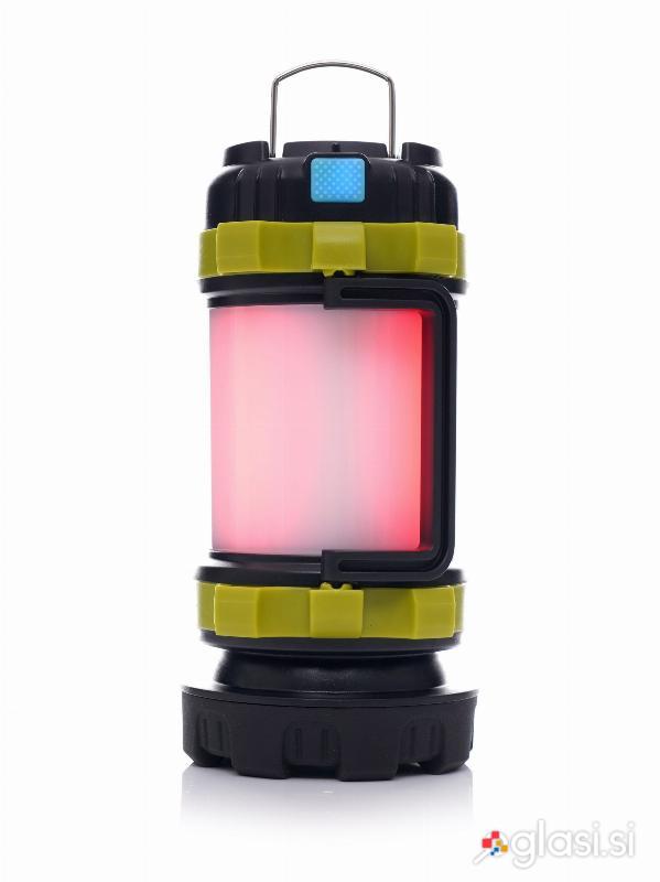 Potovalna LED akumulatorska svetilka 3Ah T6 + powerbank