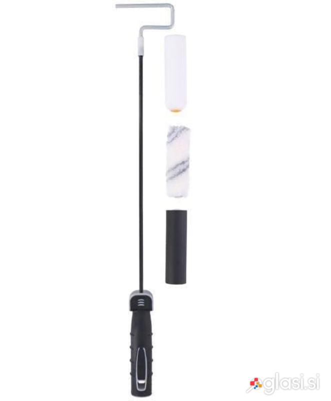 Gibljiv ročaj za pleskanje za radiatorji 68cm + 3x valj