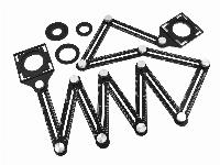 Univerzalni nastavljiv kotnik z nivelacijo za keramiko 12 delni