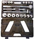 Komplet račne 20 delni set 3/4" - 12 kotne vtičnice 19-50mm