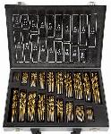 170 delni set svedrov HSS za kovine 1-10mm titan