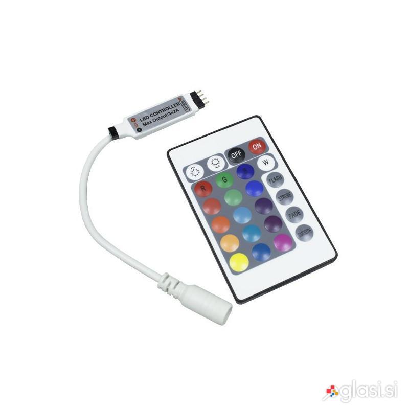LED RGB krmilnik 12V 6A daljinski upravljalnik za RGB LED trak MINI