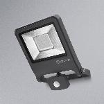 Zunanji LED 50W reflektor s senzorjem IP44 črn