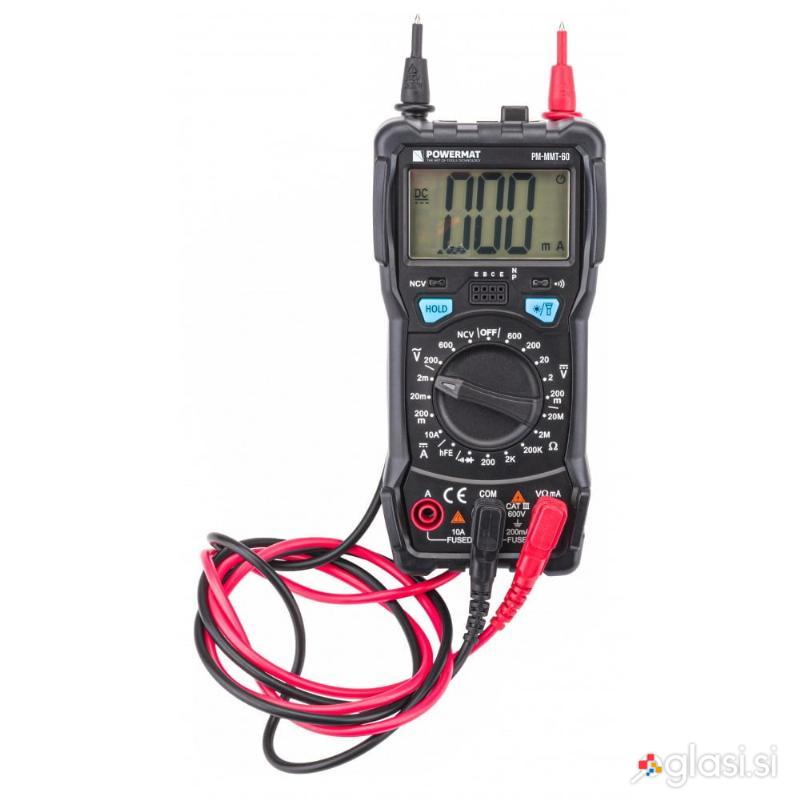 Univerzalni 10A digitalni multimeter z LCD + LED svetilka