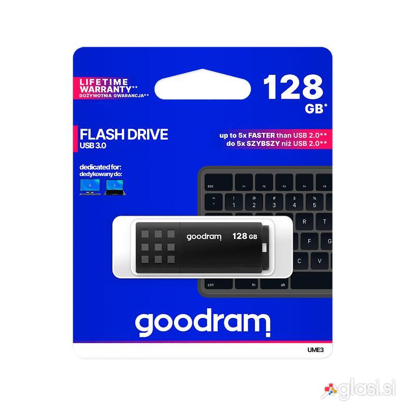 USB 3.0 spominski ključek 128GB UME3 črn