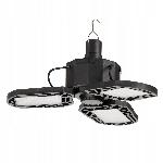 Turistična aku. LED viseča solarna prenosna luč za kampiranje + daljinec