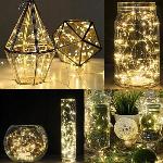 Solarne lučke veriga 150 LED toplo bela 15m 8 funkcij IP44