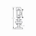 Namizni vrtalnik 16mm z laserjem + primež