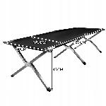Zložljiva oxford postelja za kampiranje 189x70x43cm do 110kg črna