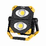 Prenosni aku. gradbeni dvojni reflektor LED COB 19W USB powerbank