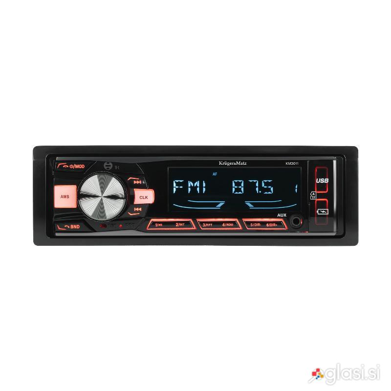 12V 1DIN avtoradio LCD 4x25W MP3 2x USB Bluetooth RCA + daljinec