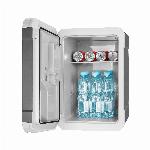 Prenosni turistični hladilnik 35L s funkcijo gretja 12-220V siv na kolesih