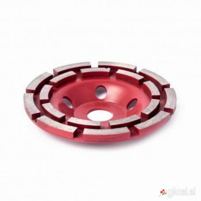 Diamantna plošča za brušenje betona 180mm dvovrstna